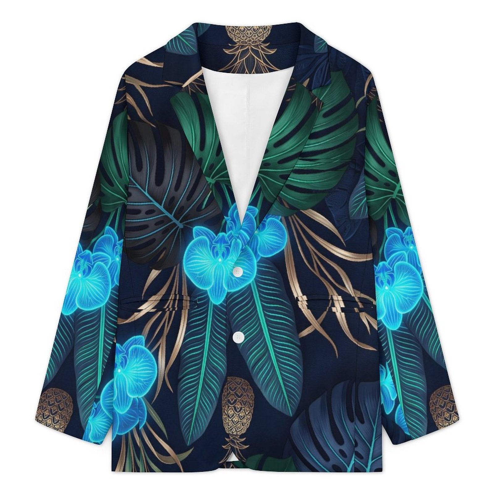 Electric Blue Men’s Casual Blazer | Tailored Sublimated Jacket