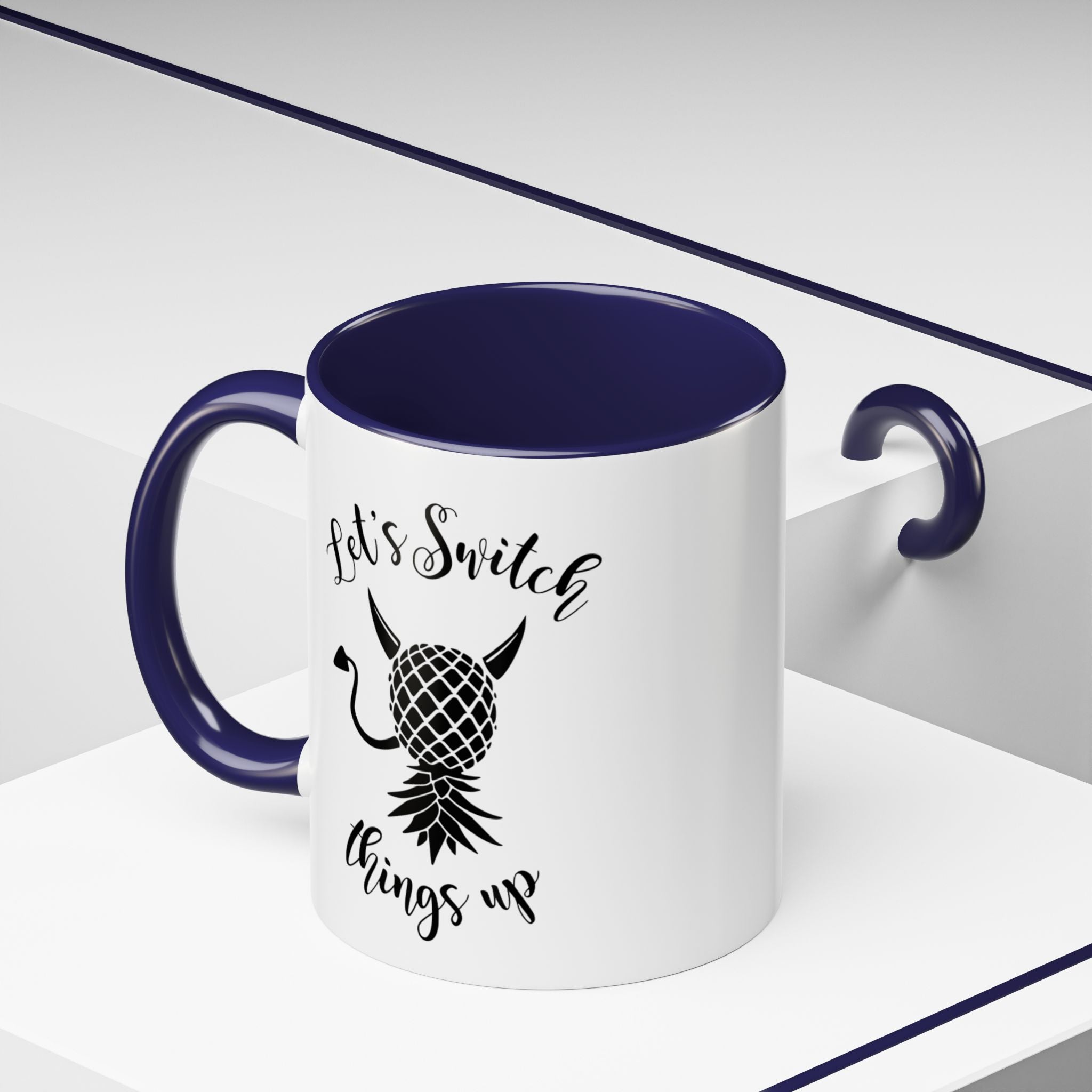 Playful Accent Coffee Mug - "Let's Switch Things Up" - Perfect for Morning Motivation