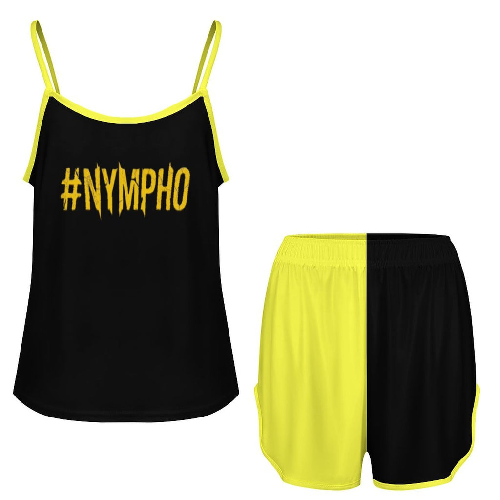#NYMPHO Ice Silk Camisole Pajama Set