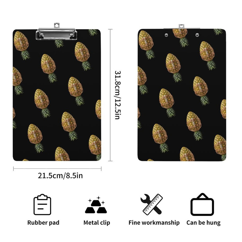 Pineapple Football Acrylic Clipboard