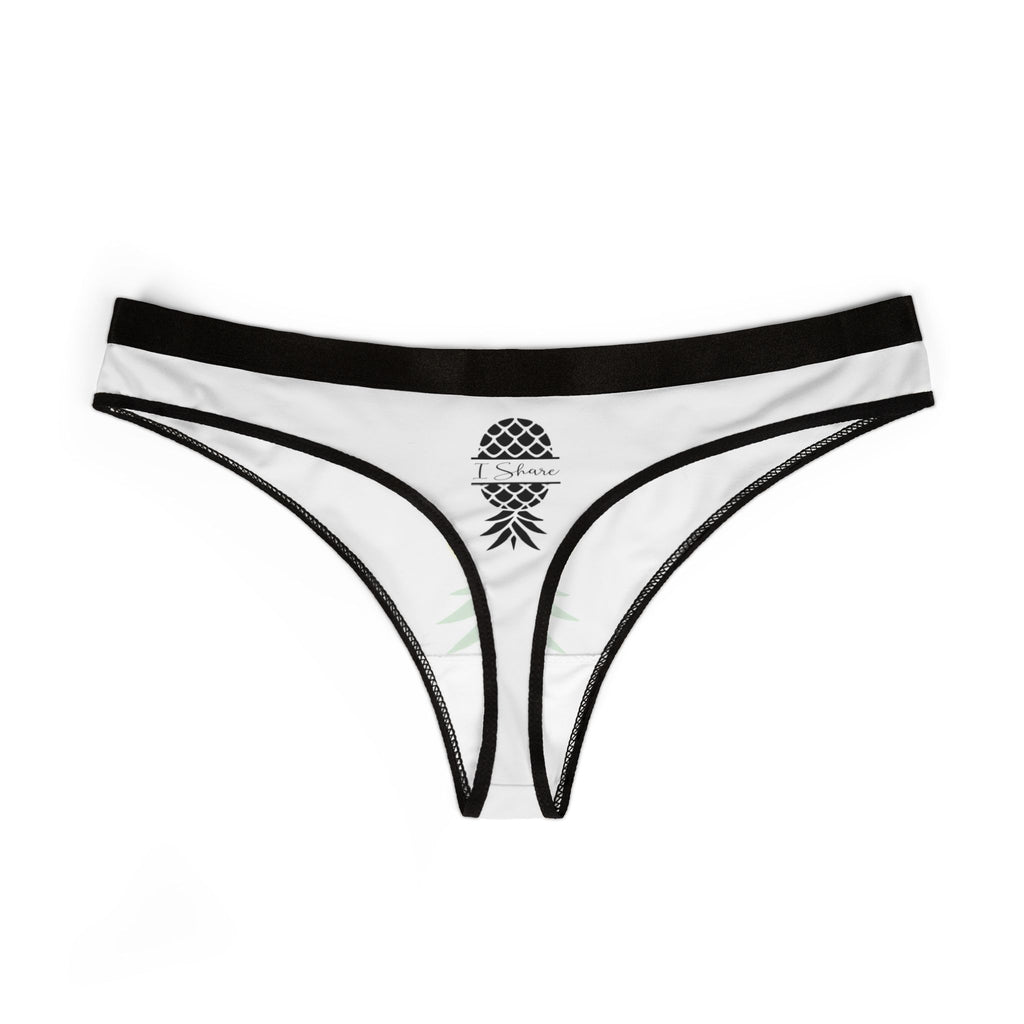 Pineapple Party Women's Thongs, Fun Underwear, Summer Swimwear, Tropical Lingerie, Cute Gifts for Her