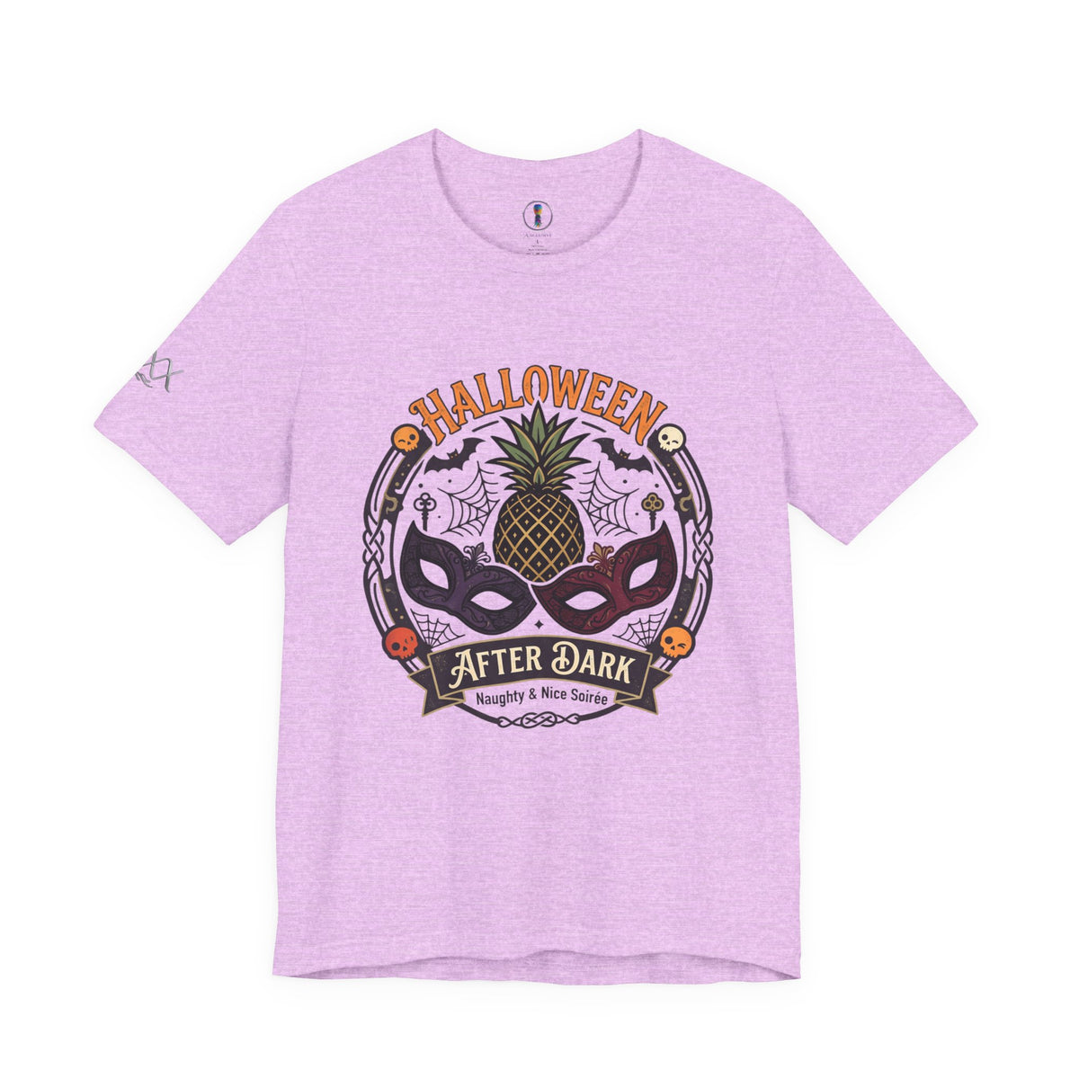 Halloween After Dark Tee — Pineapple Mask Masquerade T‑Shirt