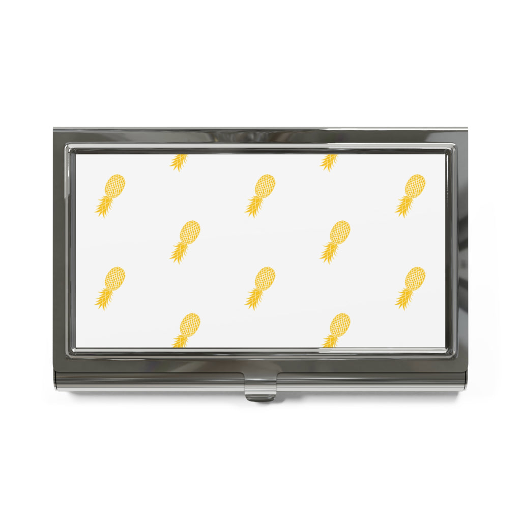 Golden Pineapple Business Card Holder - Stylish Accessory for Spicey Professionals