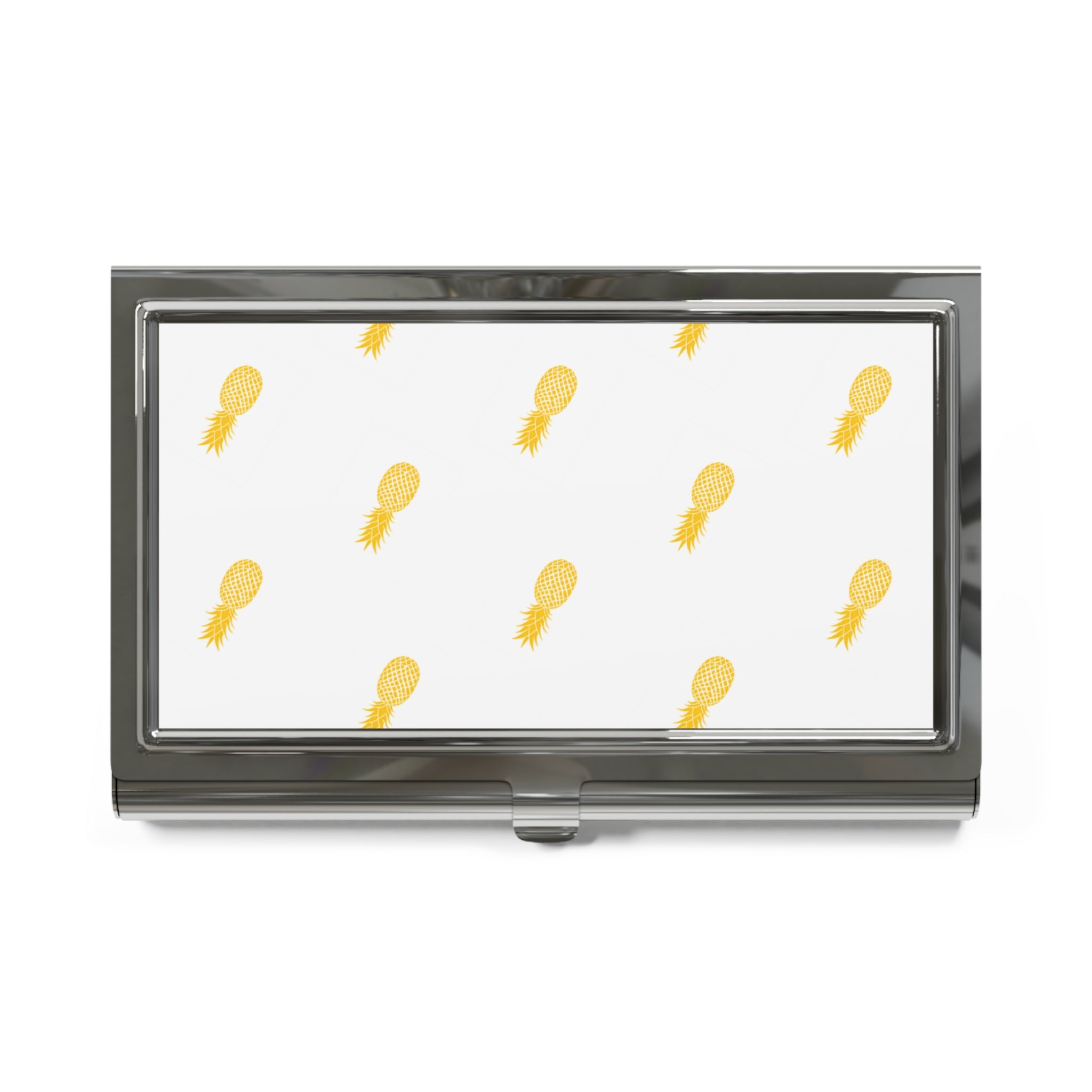 Golden Pineapple Business Card Holder - Stylish Accessory for Spicey Professionals