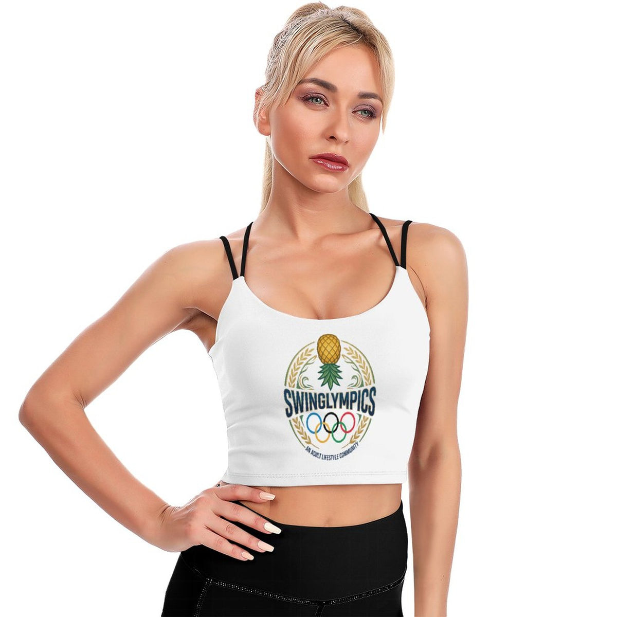 Swinglympics Workout Crop Yoga Tank Top