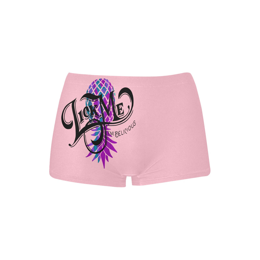 "Lick Me, I'm Delicious" Boyshort Panties | Funny Novelty Underwear for Women