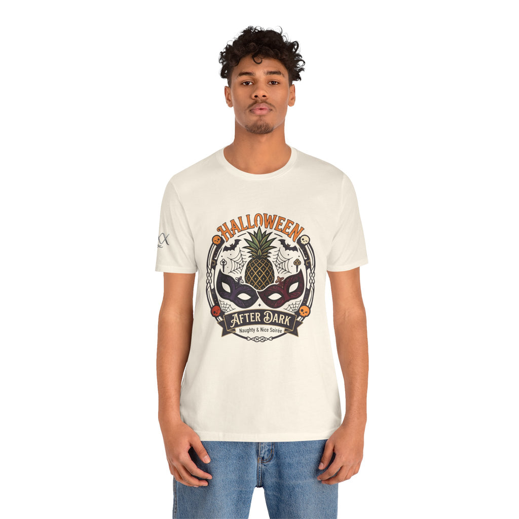 Halloween After Dark Tee — Pineapple Mask Masquerade T‑Shirt