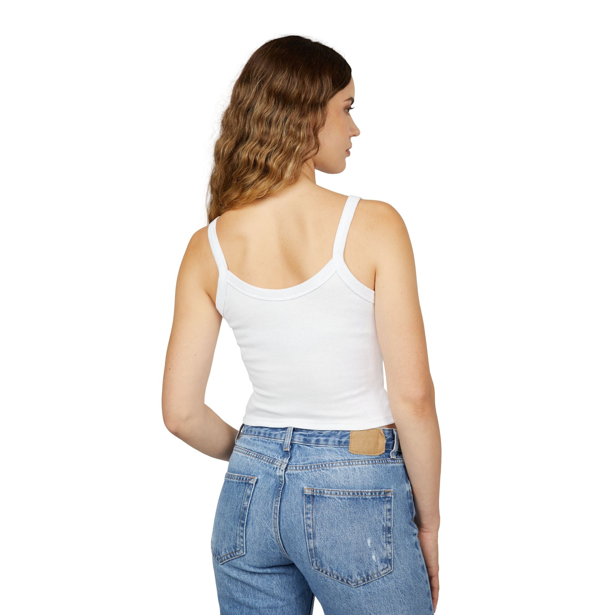 Queen of Spades Spaghetti Strap Tank Top — Women's Crop