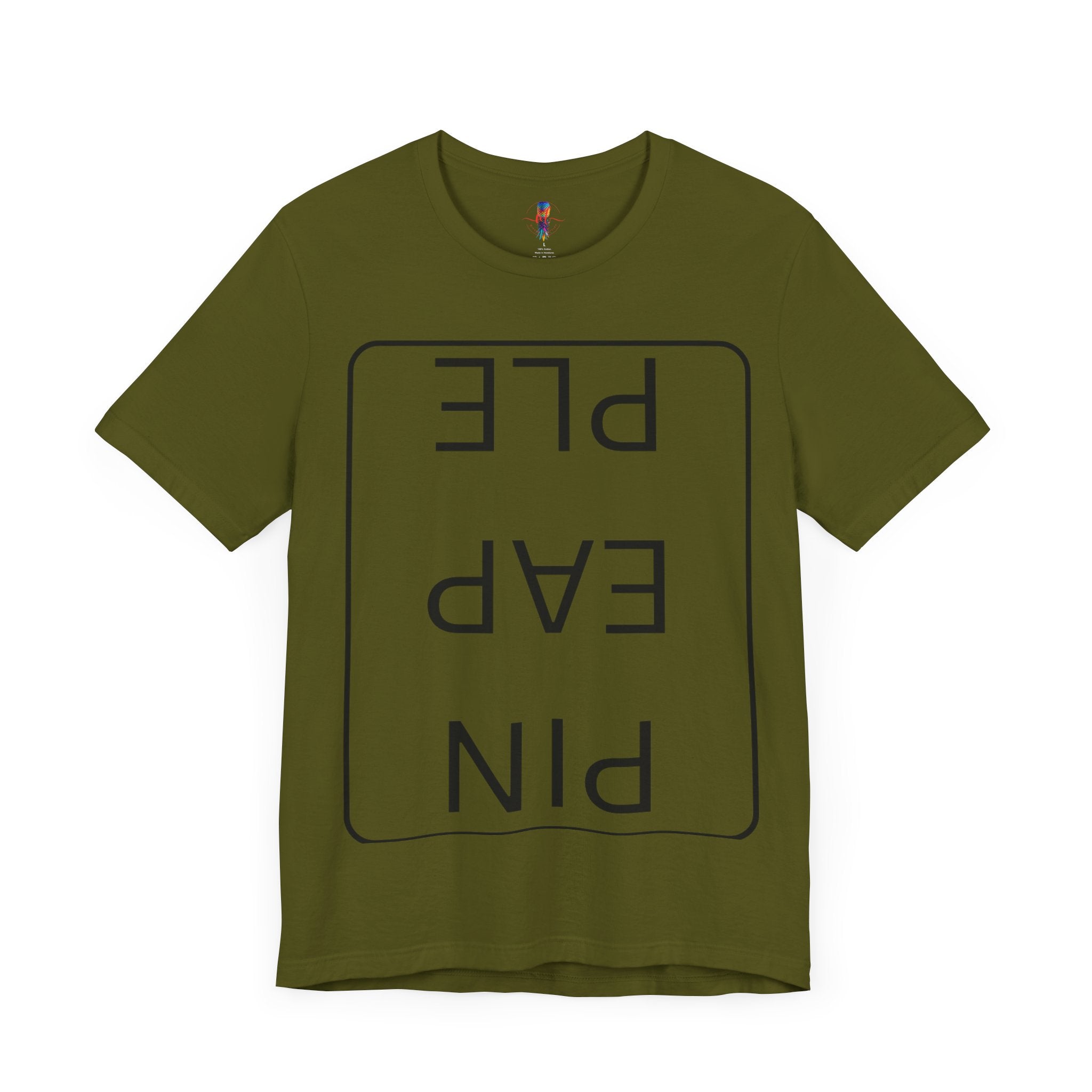 Funny Unisex Jersey Short Sleeve Tee - 'PIN EAP PLE' Design