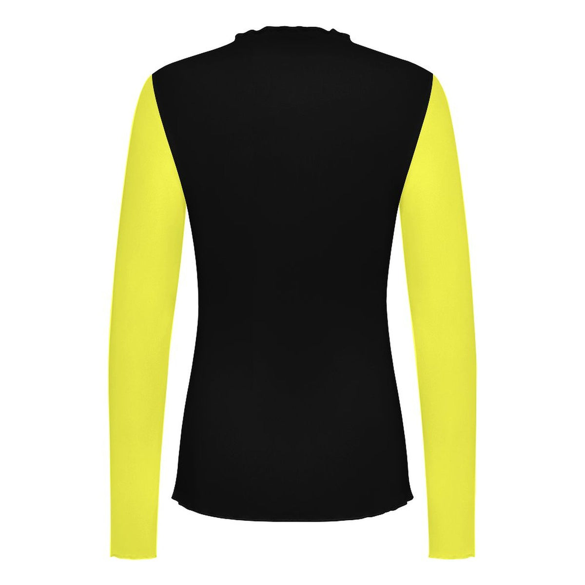 Pineapple Football High Neck Mesh Top For Women