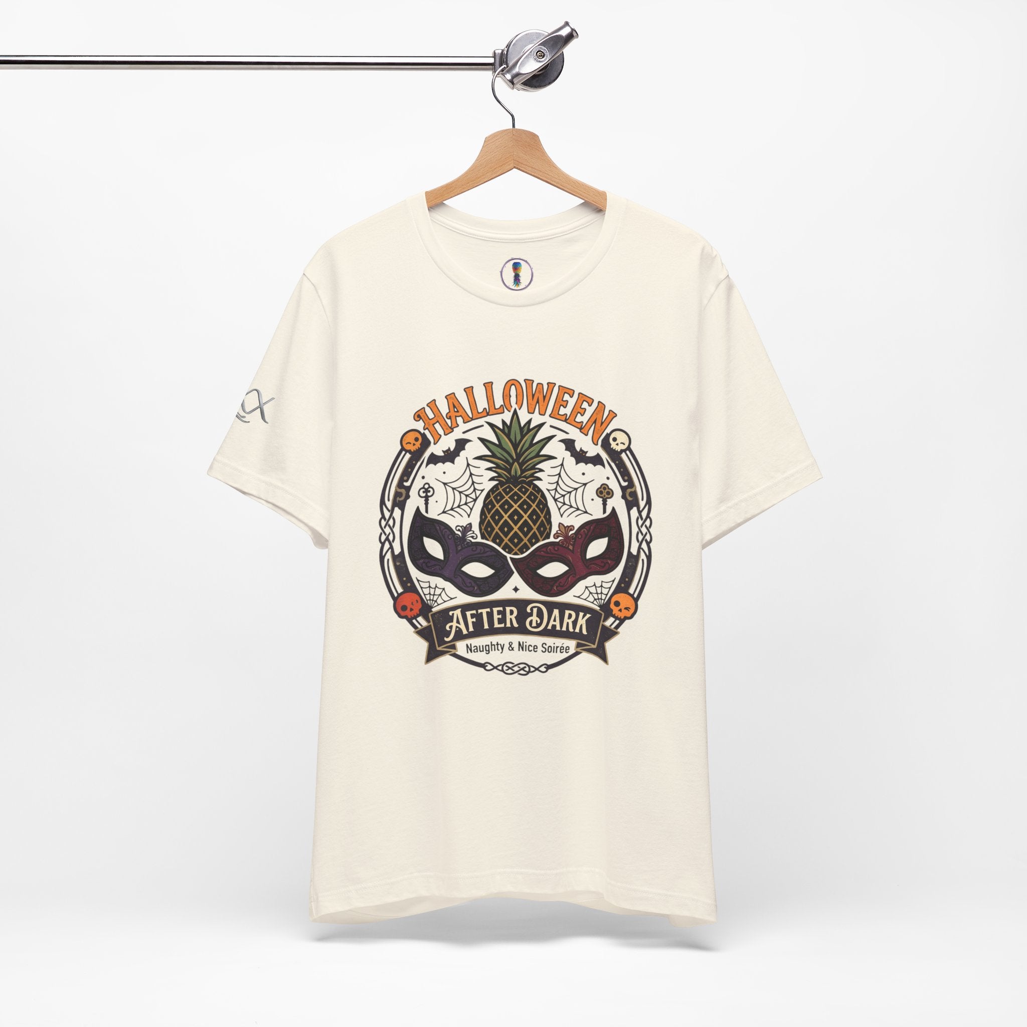 Halloween After Dark Tee — Pineapple Mask Masquerade T‑Shirt