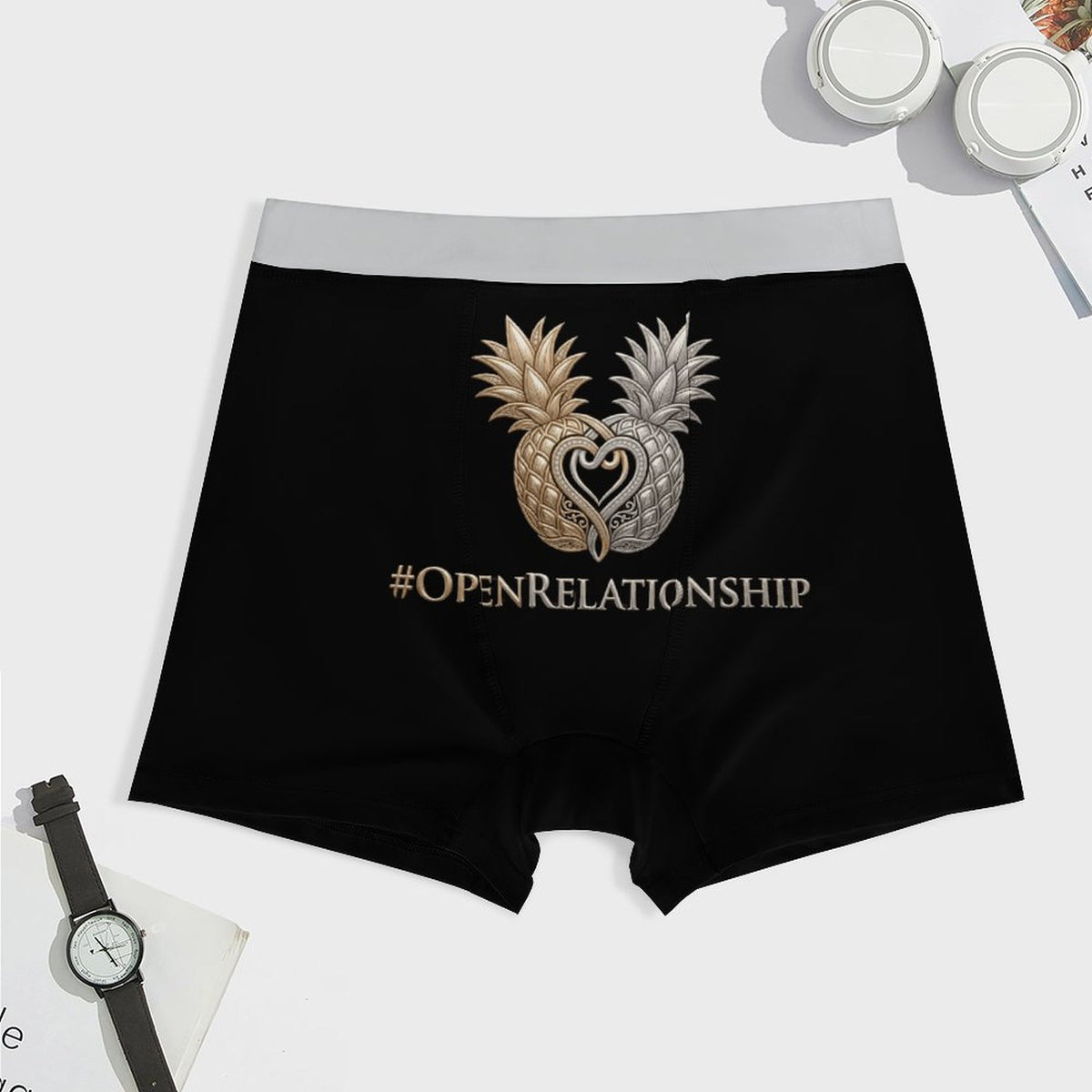 #OPENRELATIONSHIP Ice Silk Men Cooling Boxer Shorts