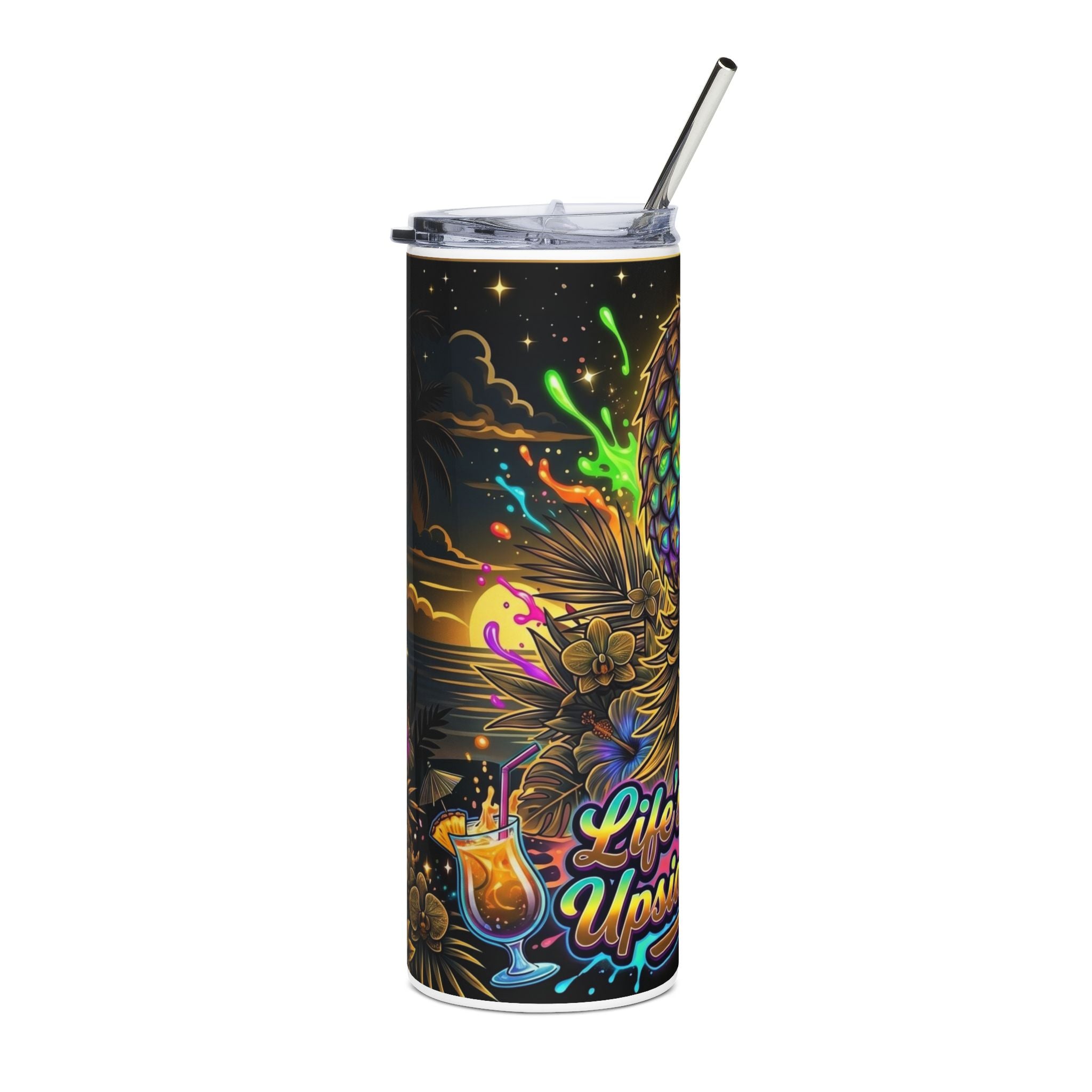 Upside Down Pineapple Lifestyle Travel Tumbler