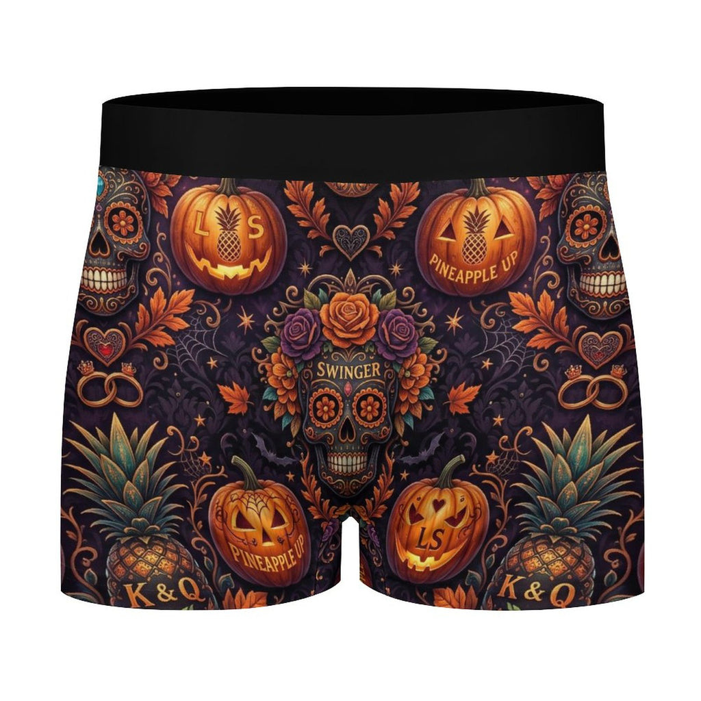 Swinger Halloween Ice Silk Men’s Cooling Boxer Shorts | Breathable Stretch Underwear