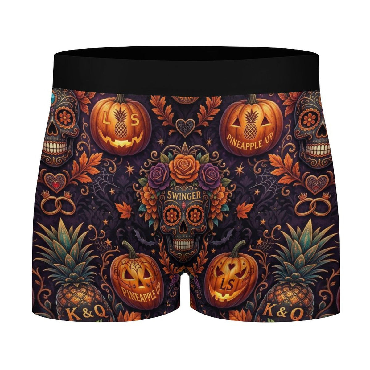 Swinger Halloween Ice Silk Men’s Cooling Boxer Shorts | Breathable Stretch Underwear