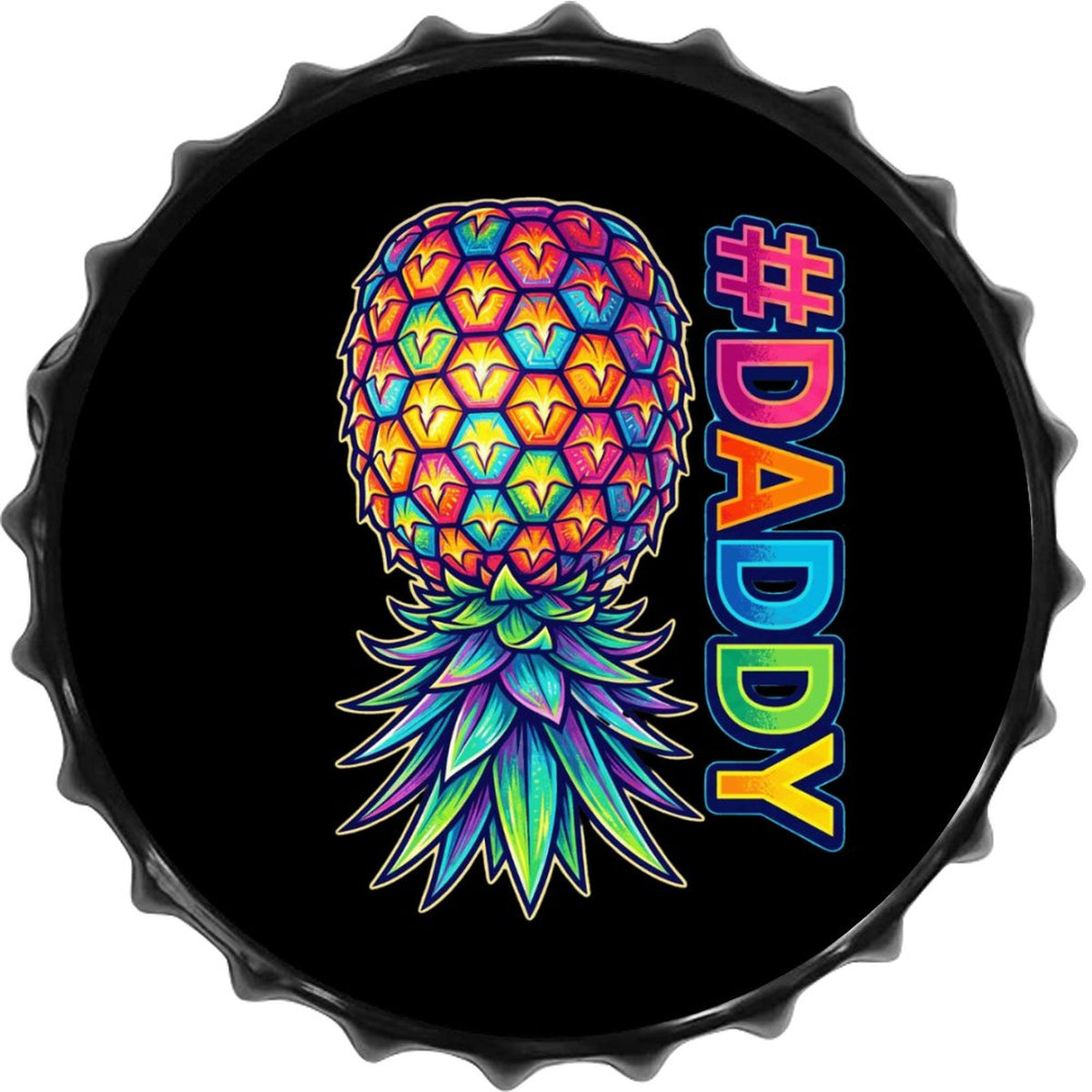 #DADDY Beer Cap Decorative Iron Plate-11.8"/30cm