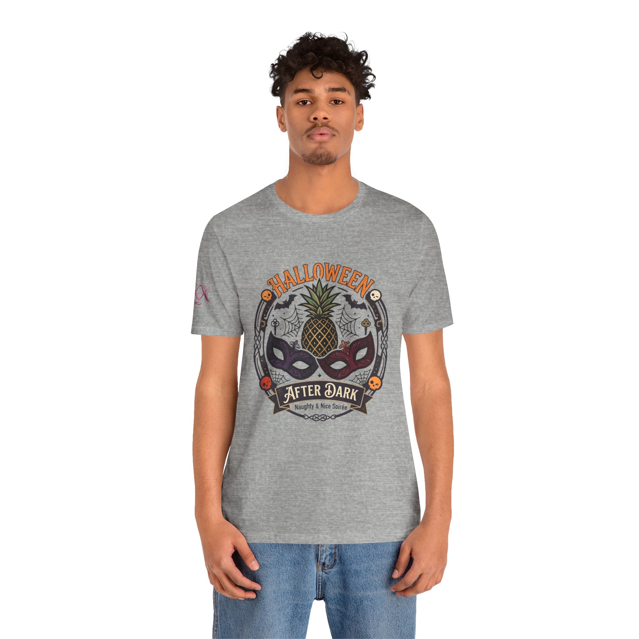 Halloween After Dark Tee — Pineapple Mask Masquerade T‑Shirt