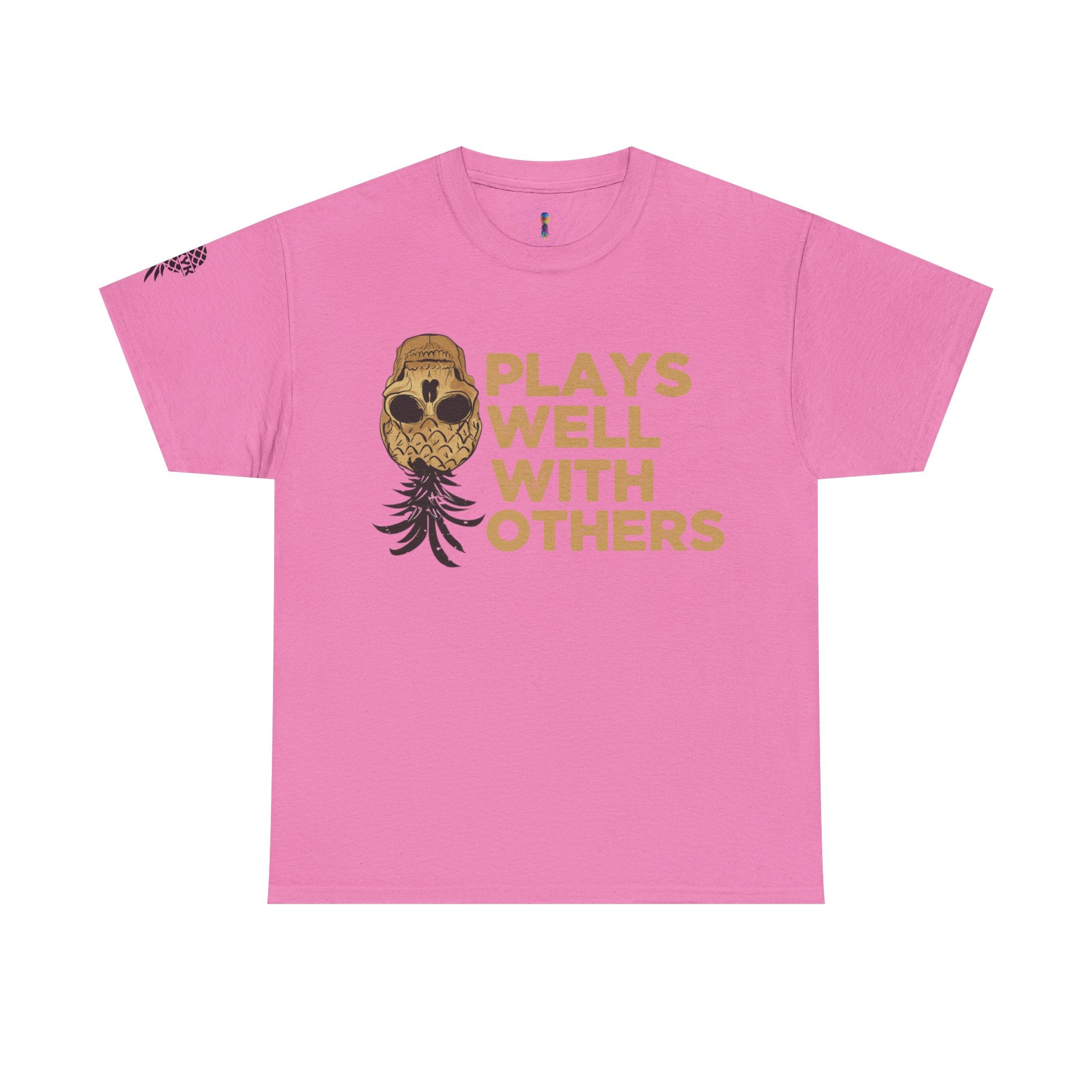 Plays Well With Others Unisex Heavy Cotton Tee - Fun Casual Shirt for Social Gatherings