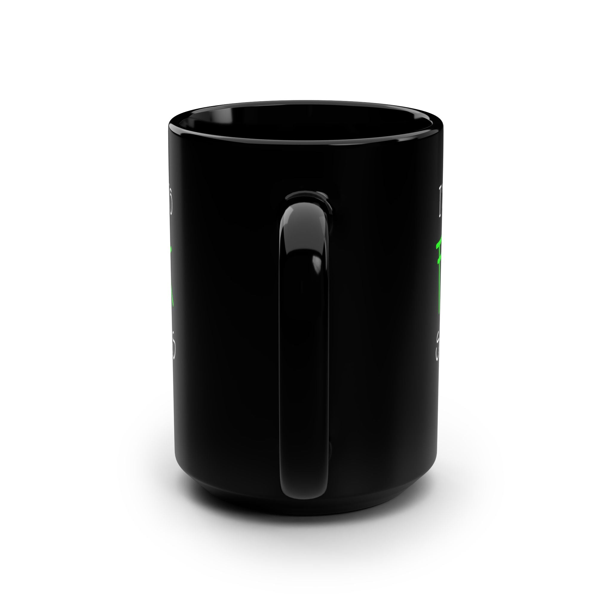 Humorous Black Mug - 15oz, Perfect Gift for Friends and Parties