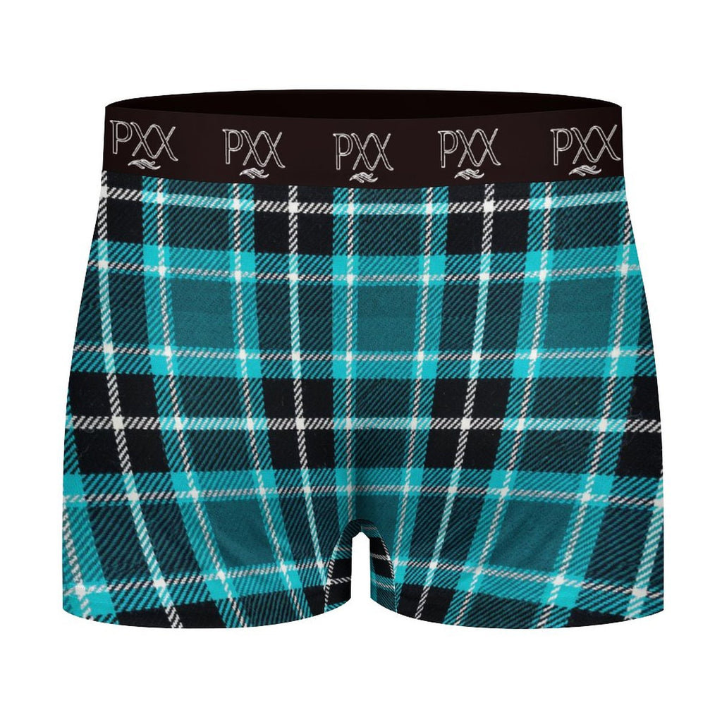 Plaid PXX Cotton Comfort Soft Boxer Briefs for Men | 100% Cotton Breathable Everyday Underwear
