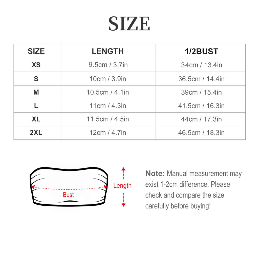 Strapless Women Tube Top Y2K Bandeau