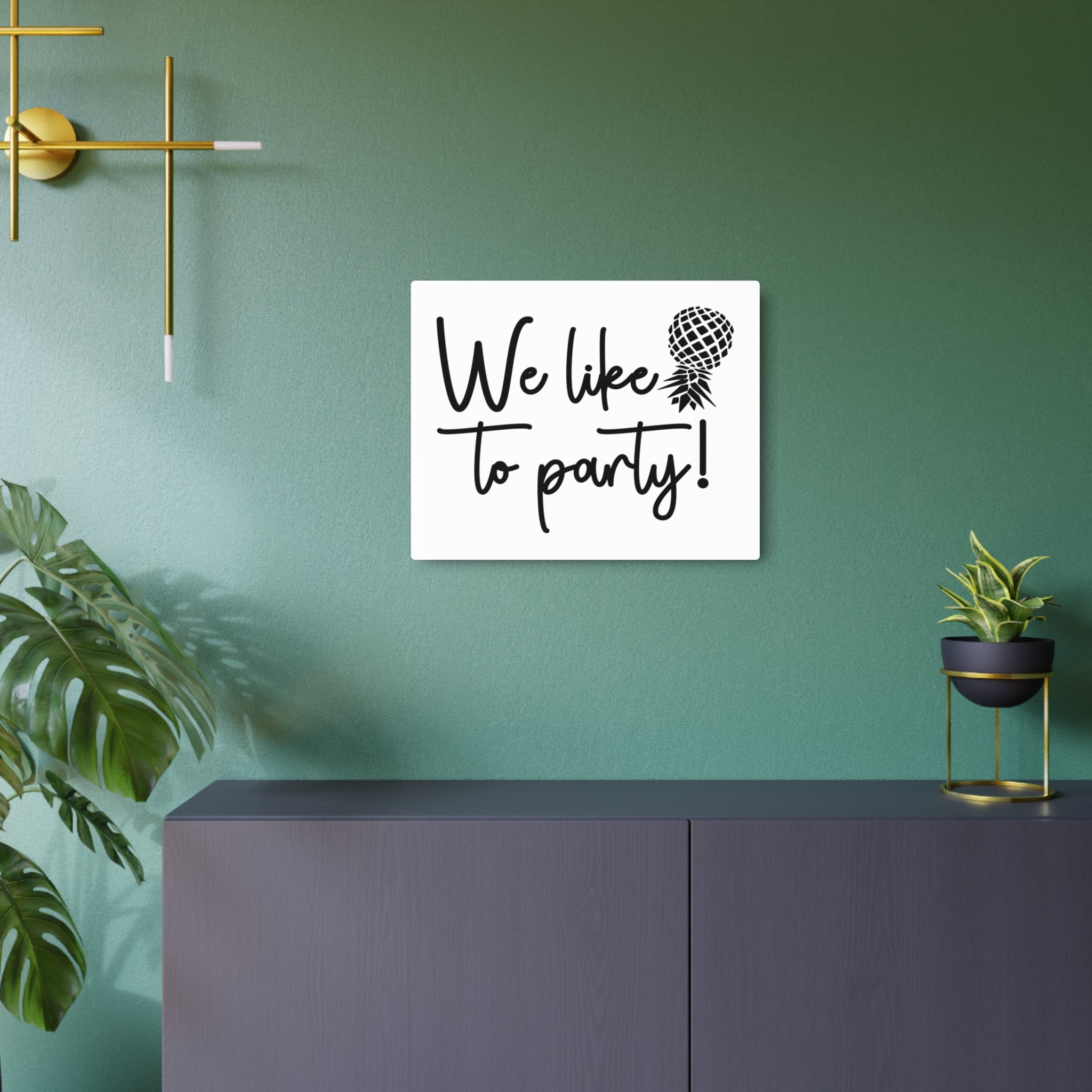 We Like to Party! Metal Art Sign – Fun Decor for Celebrations and Gatherings