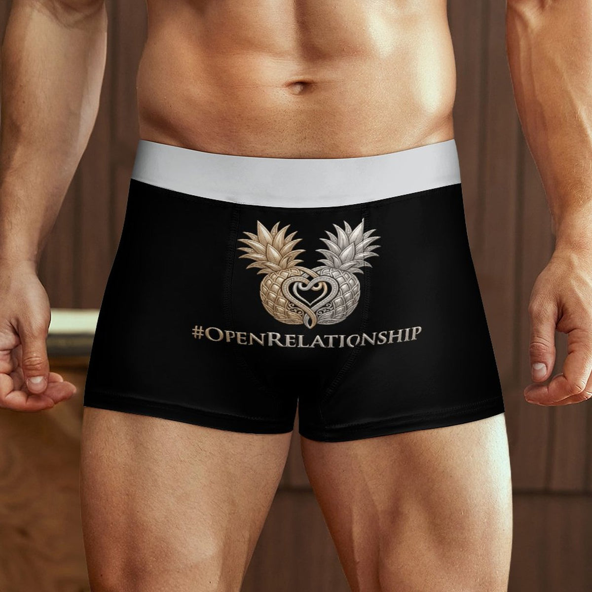 #OPENRELATIONSHIP Ice Silk Men Cooling Boxer Shorts