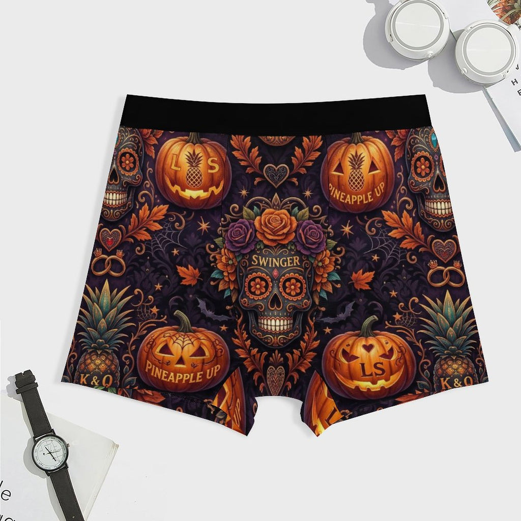 Swinger Halloween Ice Silk Men’s Cooling Boxer Shorts | Breathable Stretch Underwear