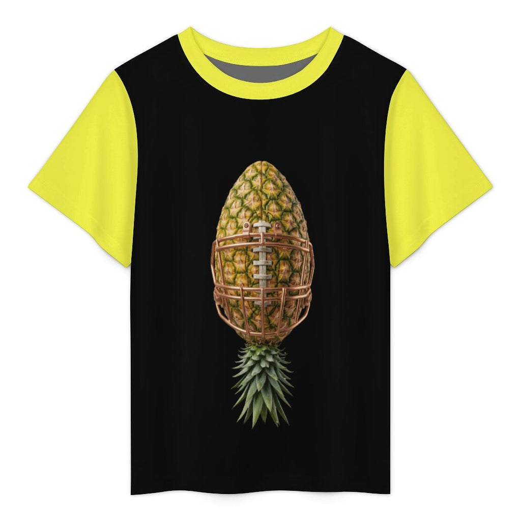 Pineapple Football Short Sleeve Mesh T-Shirt
