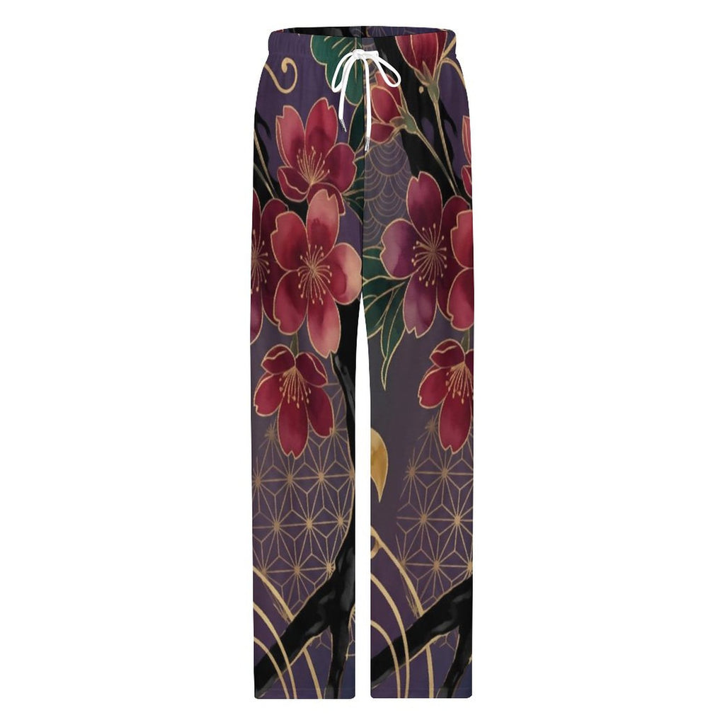 DTG 190gsm Cotton Loose Loungewear Pants for Men(All-Over Printing)
