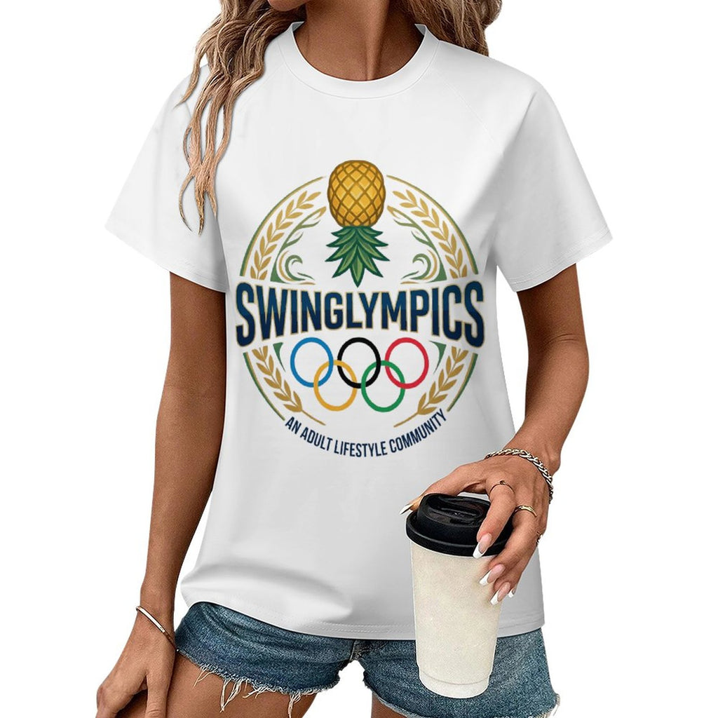 Swinglympics Women's Raglan T-shirt