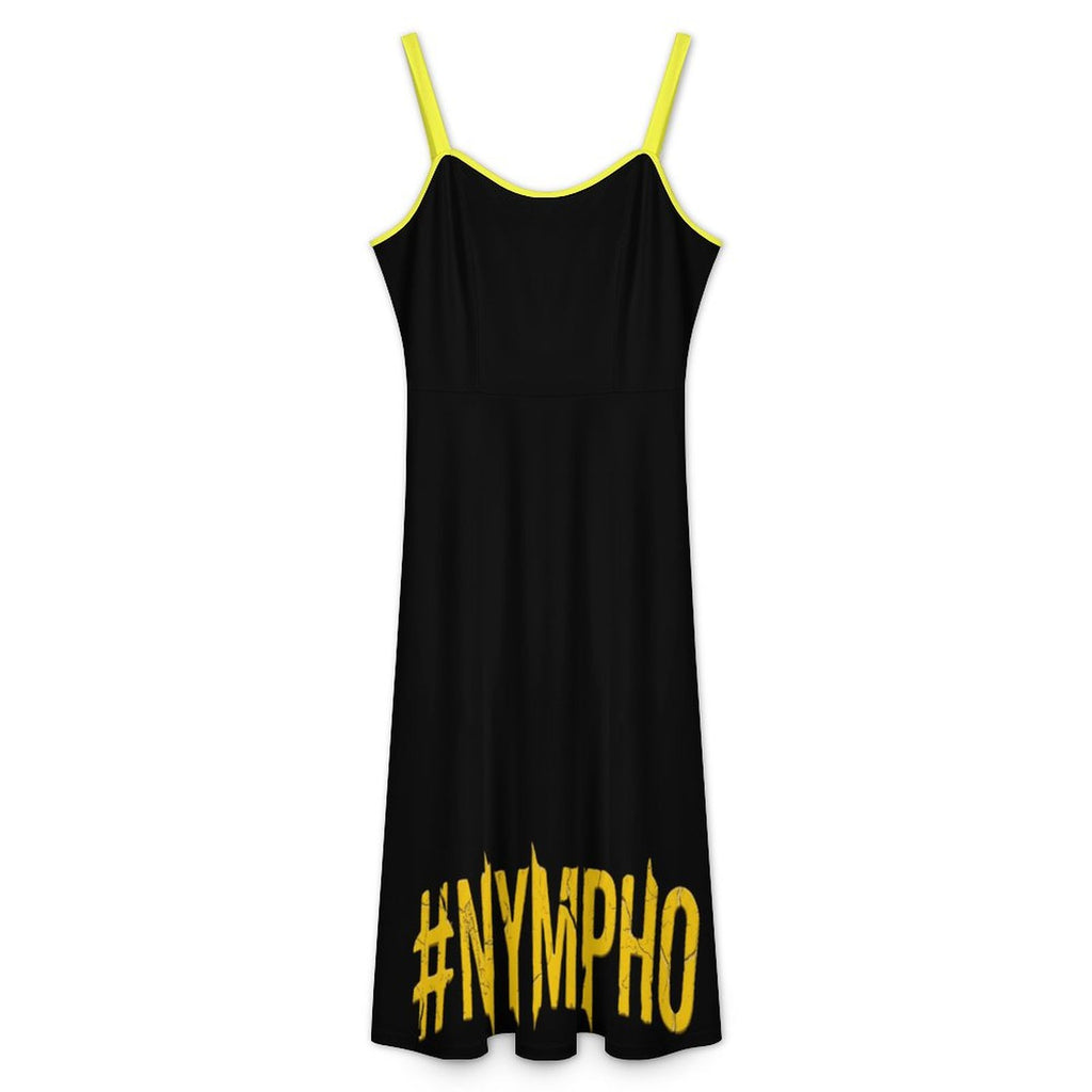 #NYMPHO Midi Spaghetti Strap Dress