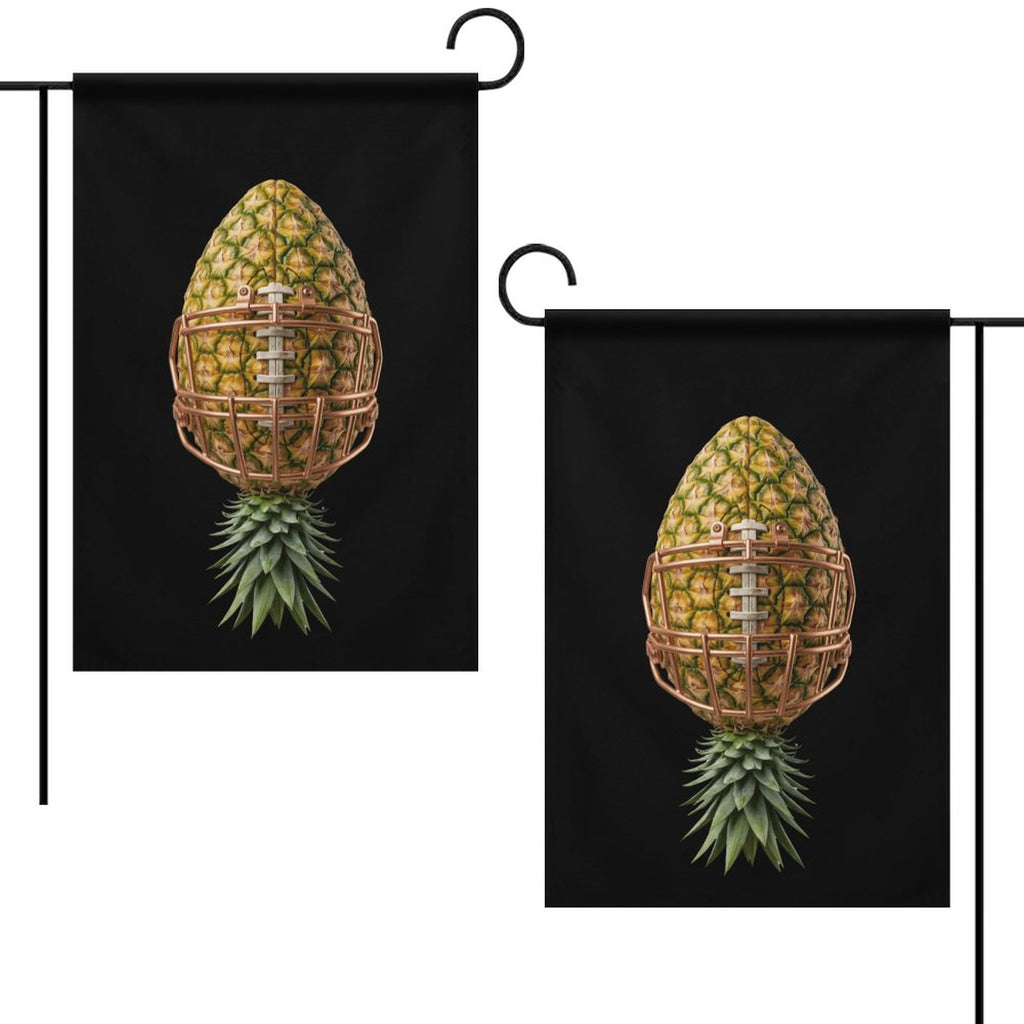 Pineapple Football Garden Flag-12"x18"