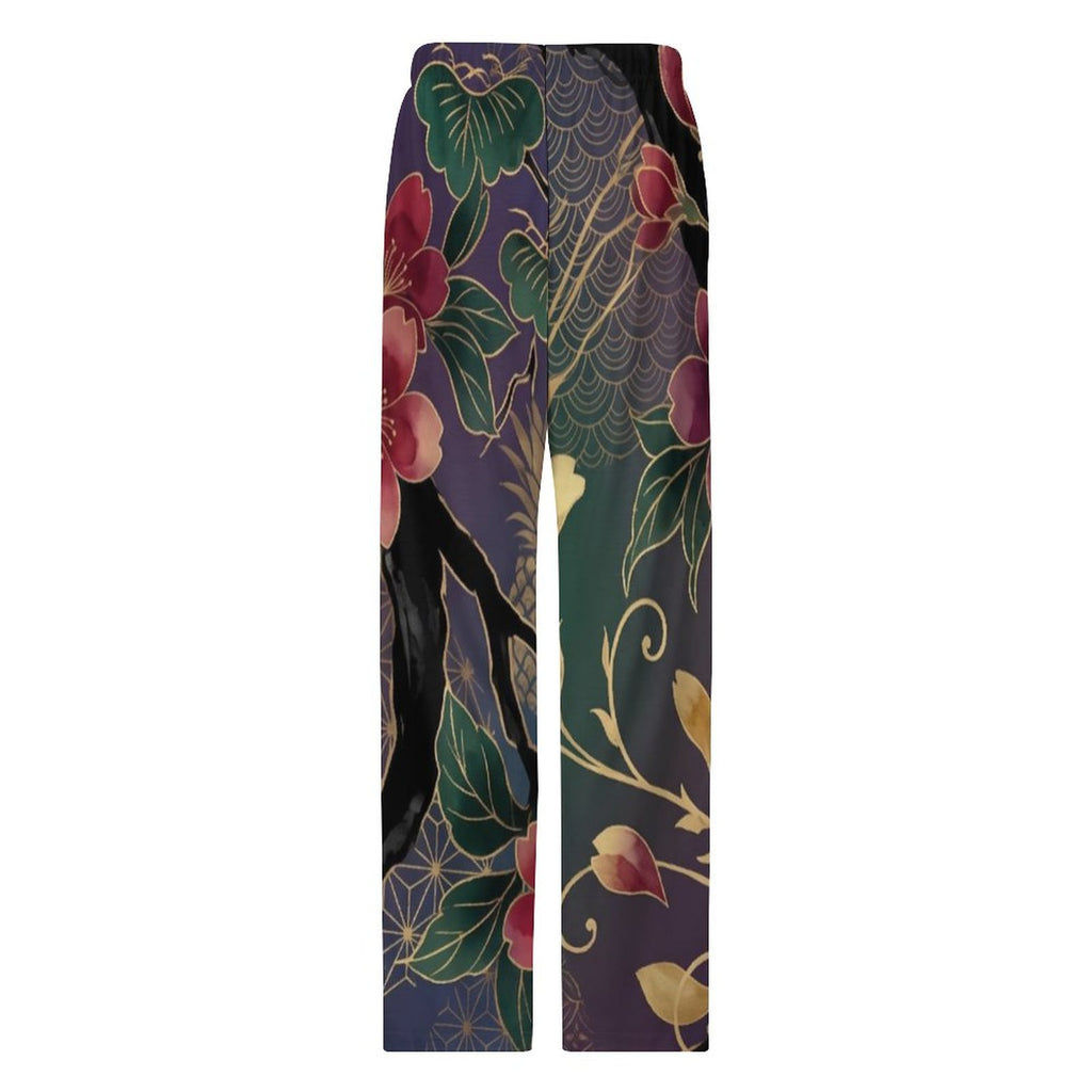 DTG 190gsm Cotton Loose Loungewear Pants for Men(All-Over Printing)