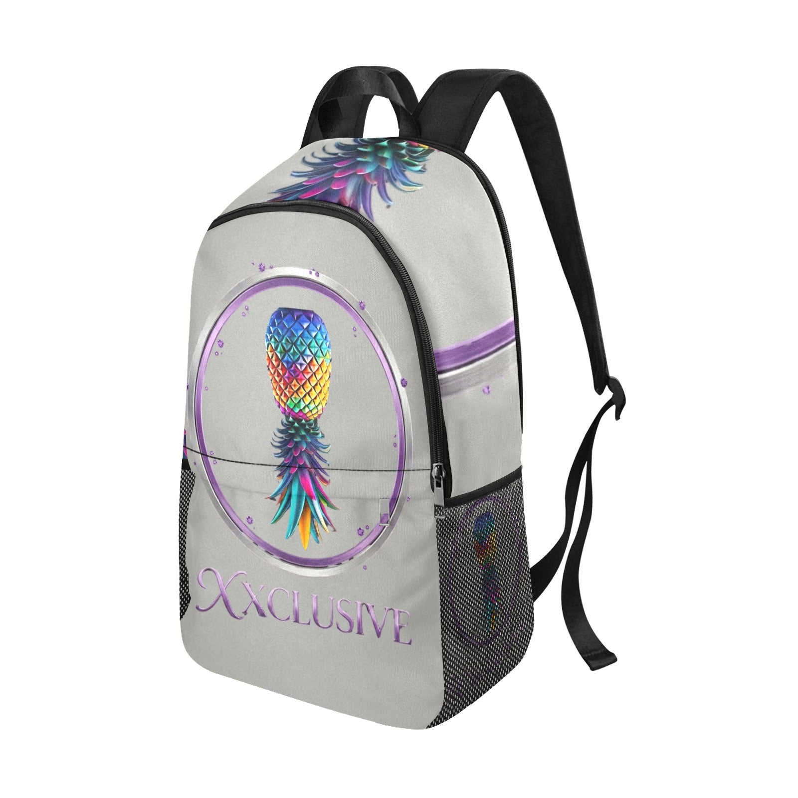 XXclusive All-Over Print Fabric Backpack | Side Mesh Pockets | Men & Women
