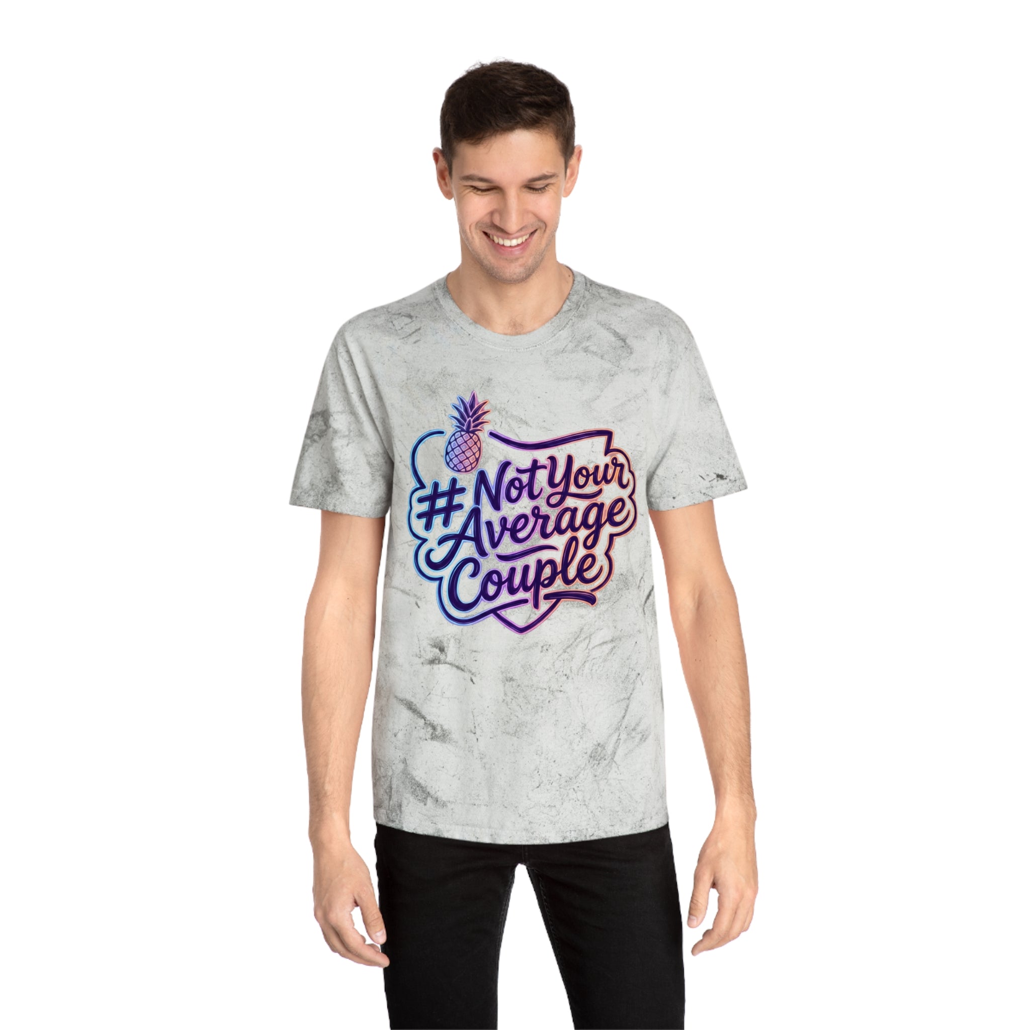 #NotYourAverageCouple T-Shirt – Retro Tropical Pineapple Graphic Tee