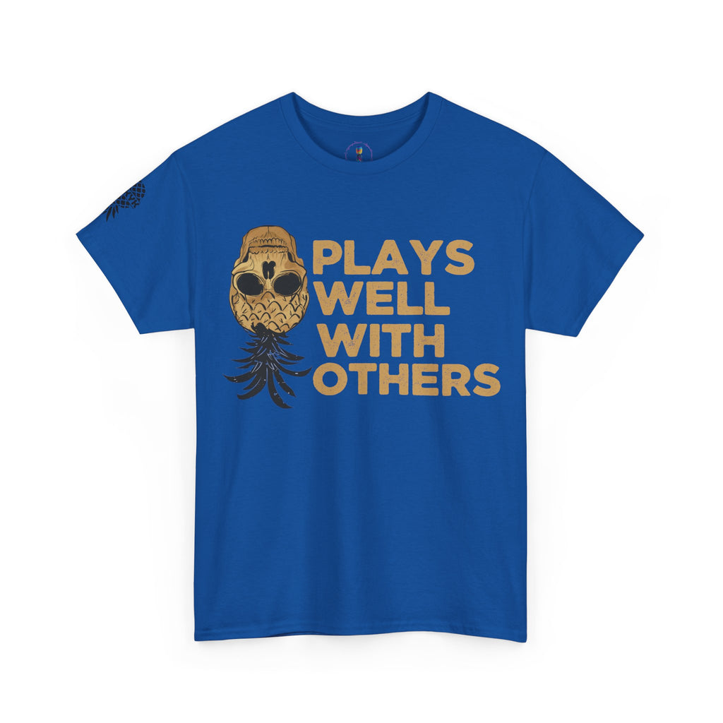 Plays Well With Others Unisex Heavy Cotton Tee - Fun Casual Shirt for Social Gatherings