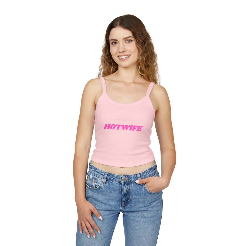 Hotwife Graphic Women's Spaghetti Strap Tank Top - Trendy Summer Apparel