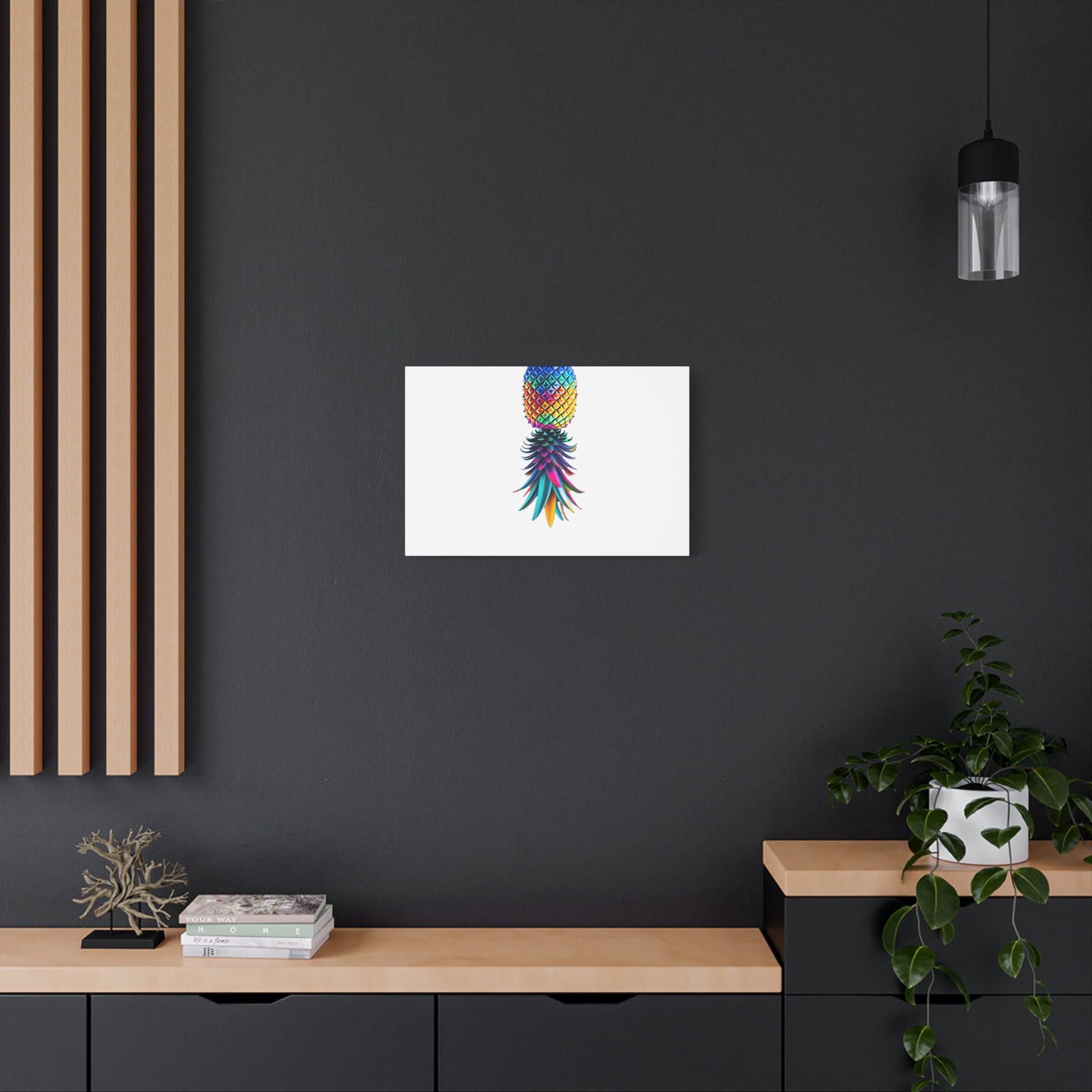 Canvas Print - Colorful Upside Down Pineapple