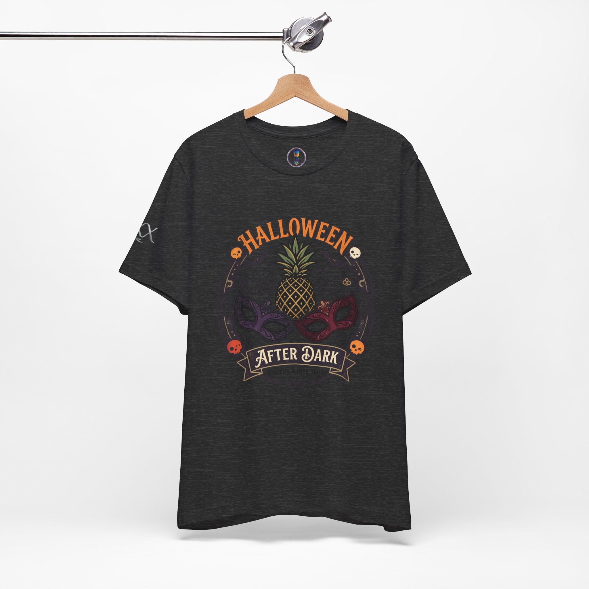 Halloween After Dark Tee — Pineapple Mask Masquerade T‑Shirt