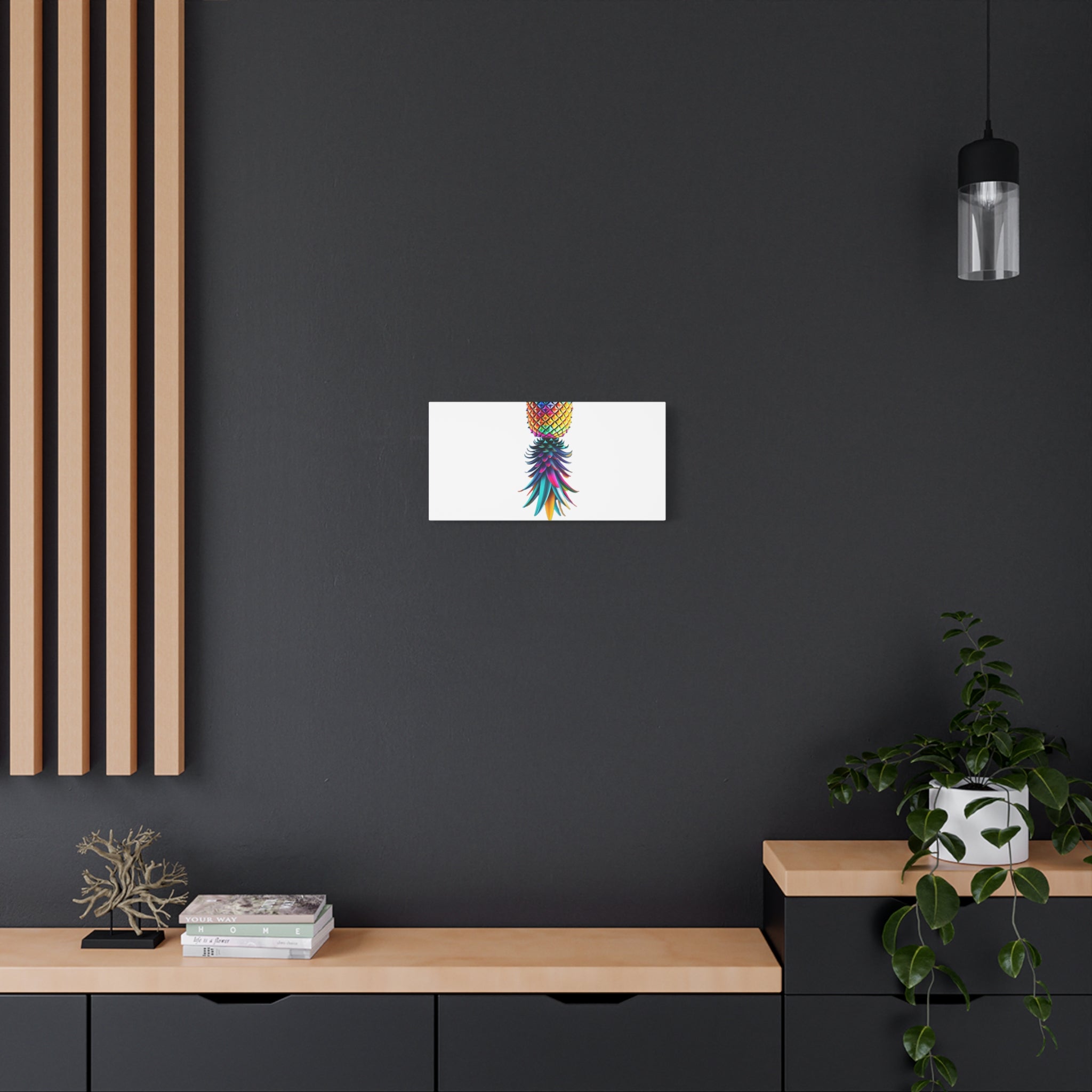 Canvas Print - Colorful Upside Down Pineapple