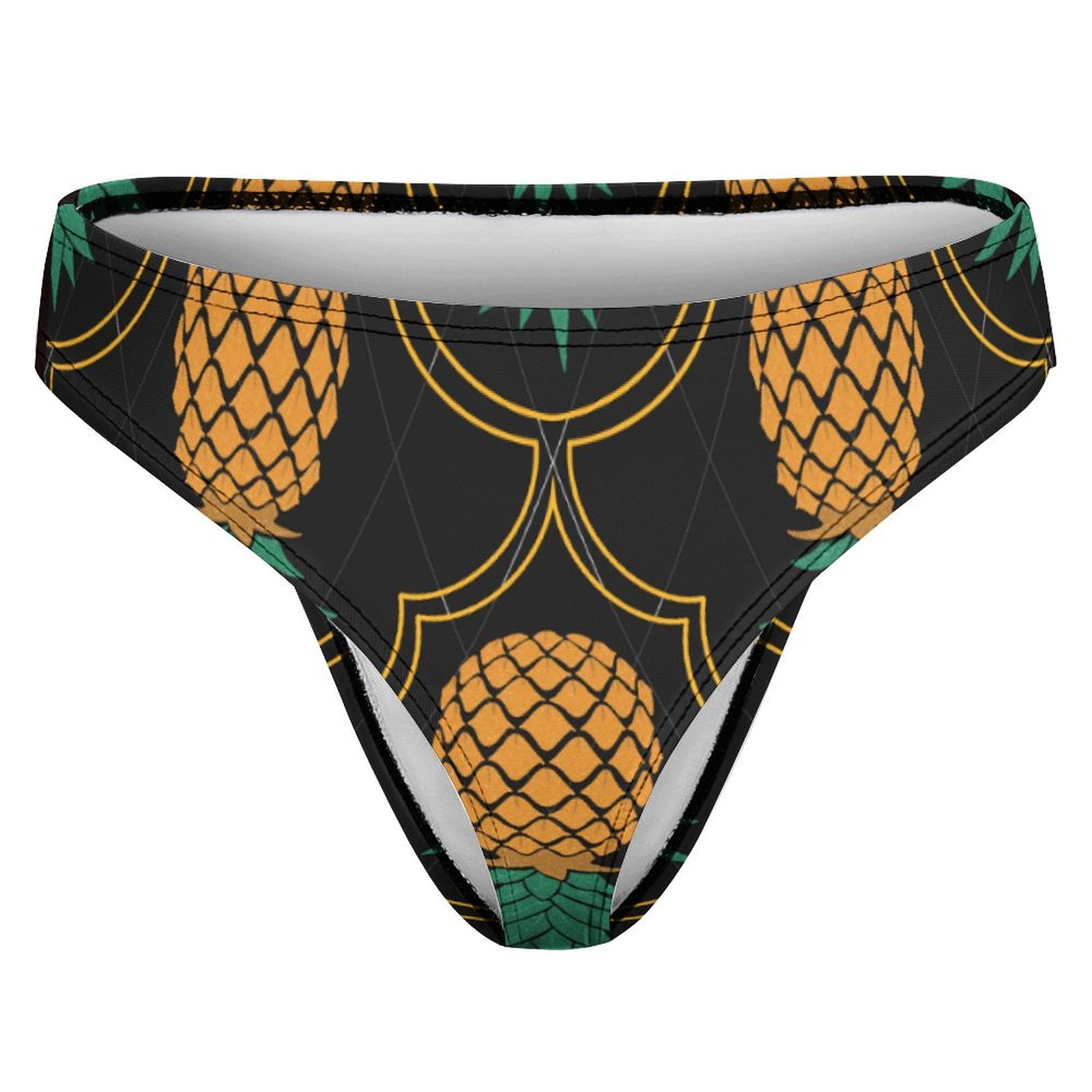 Elegant Upside Down Pineapple Thong Underwear for Women