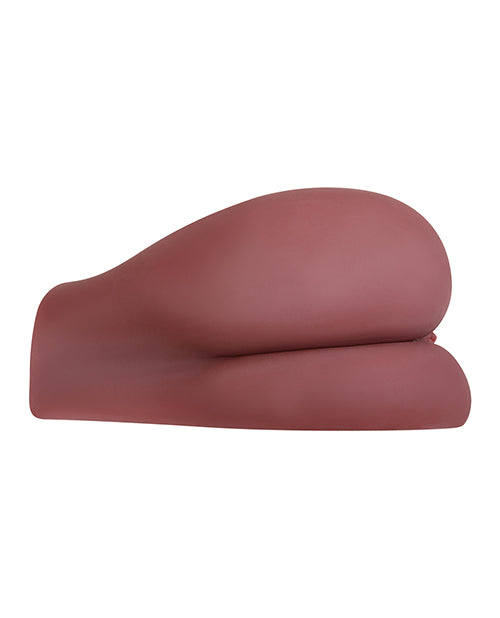 Folded red blanket on a white background