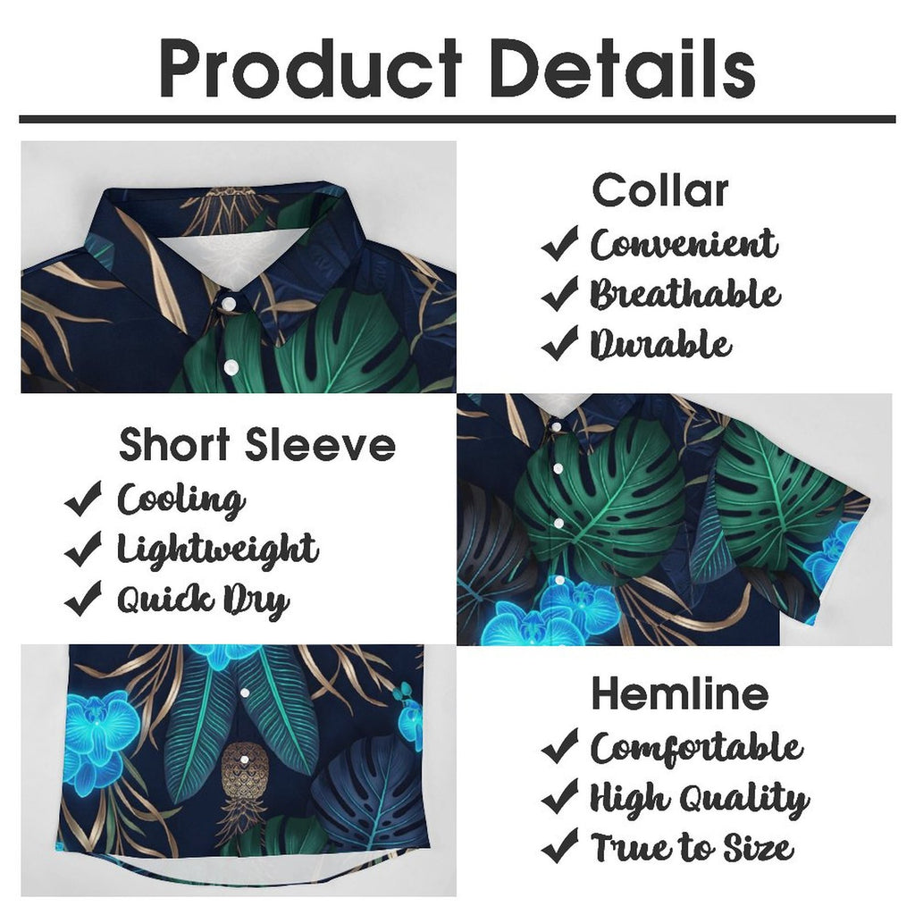 DTG 100gsm A Short Sleeved Shirt With Pockets(All-Over Printing)