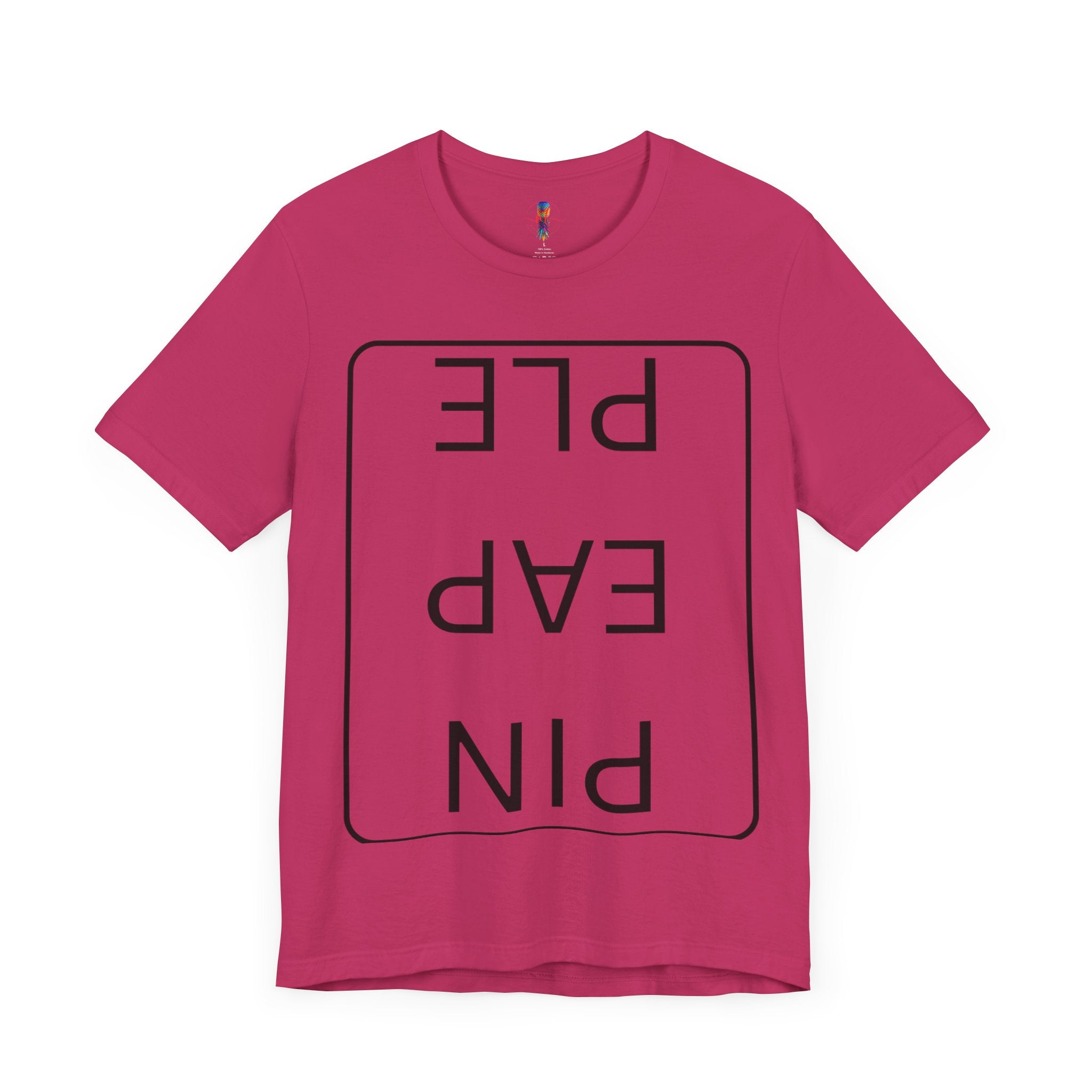 Funny Unisex Jersey Short Sleeve Tee - 'PIN EAP PLE' Design