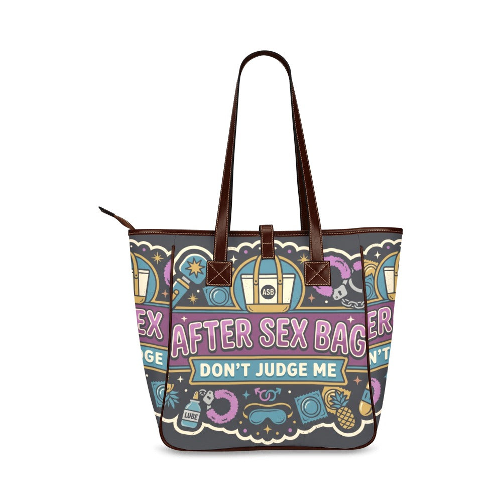 After Sex Classic Tote Bag | Funny Waterproof Large Tote Bag for Women, Travel & Everyday