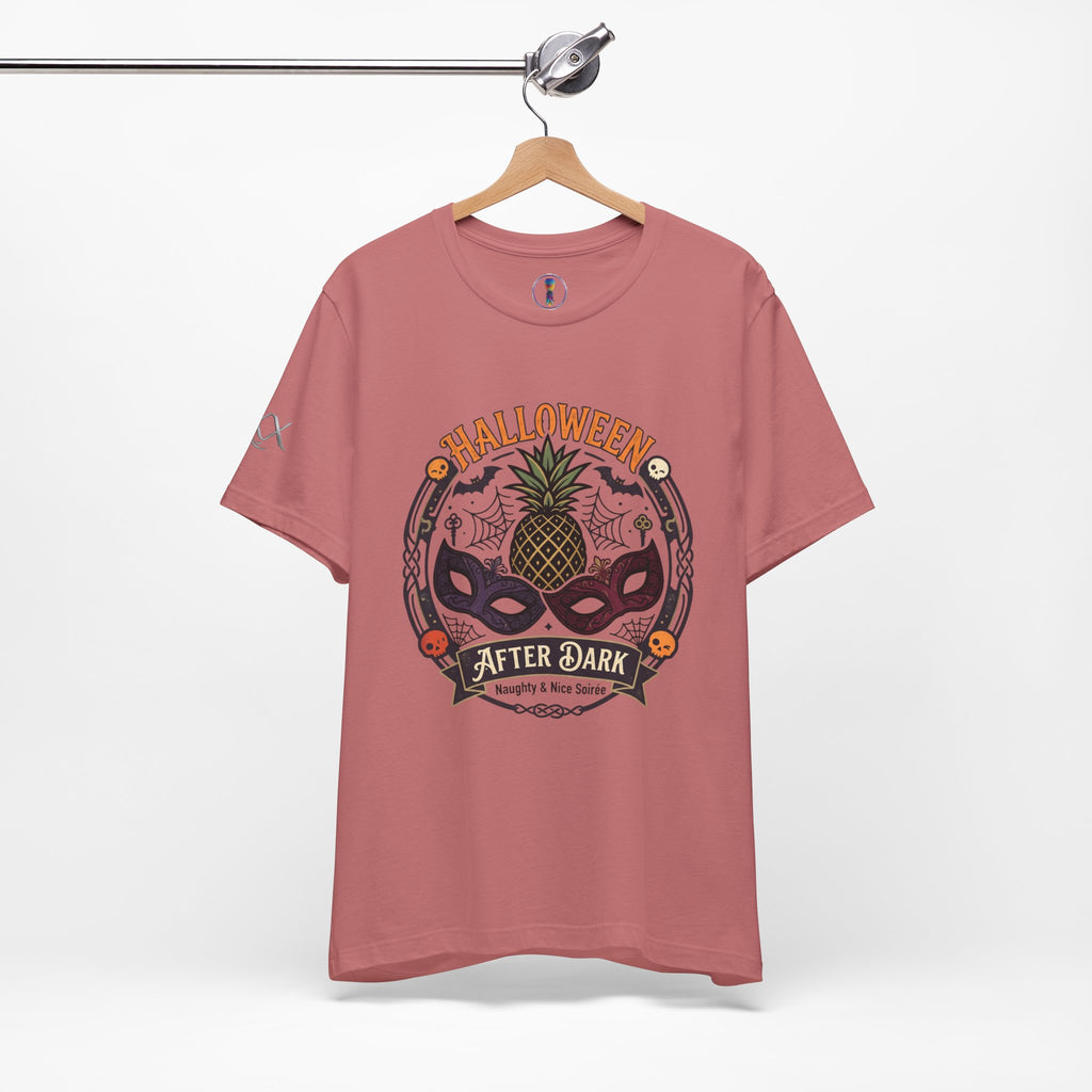 Halloween After Dark Tee — Pineapple Mask Masquerade T‑Shirt
