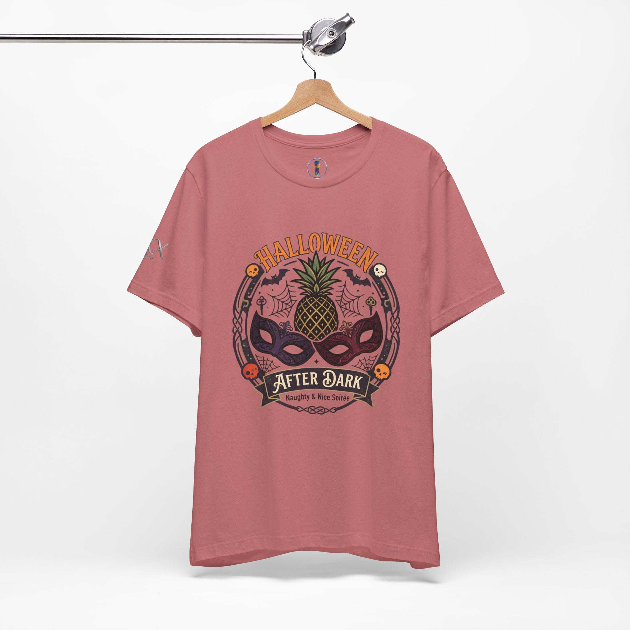 Halloween After Dark Tee — Pineapple Mask Masquerade T‑Shirt