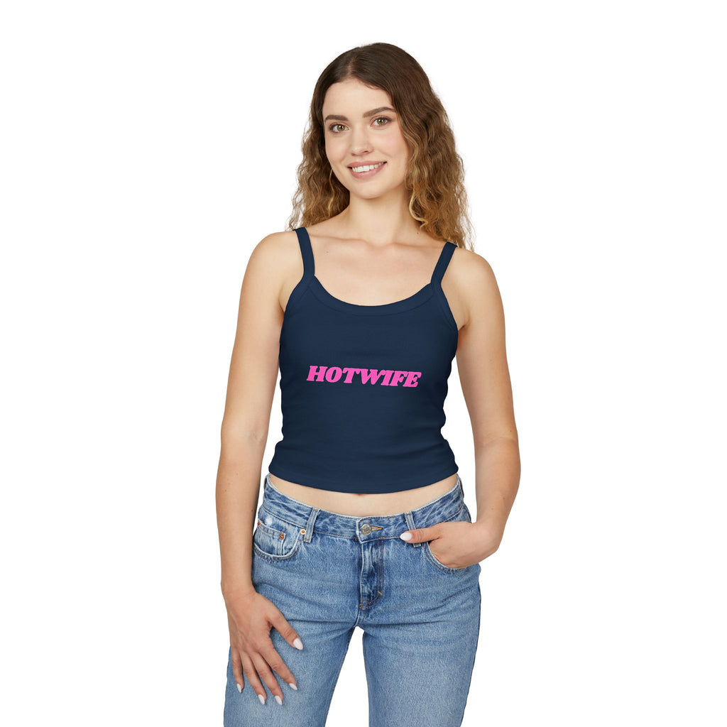 Hotwife Graphic Women's Spaghetti Strap Tank Top - Trendy Summer Apparel