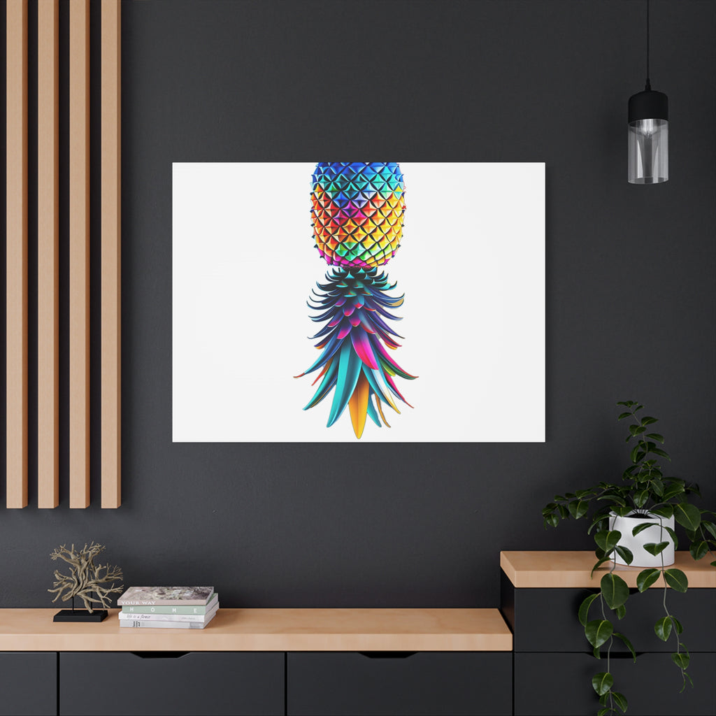 Canvas Print - Colorful Upside Down Pineapple